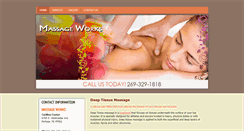 Desktop Screenshot of massageworksmi.com